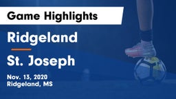 Ridgeland  vs St. Joseph Game Highlights - Nov. 13, 2020