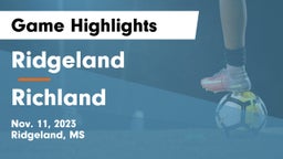 Ridgeland  vs Richland  Game Highlights - Nov. 11, 2023