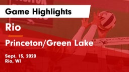 Rio  vs Princeton/Green Lake  Game Highlights - Sept. 15, 2020