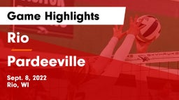 Rio  vs Pardeeville  Game Highlights - Sept. 8, 2022