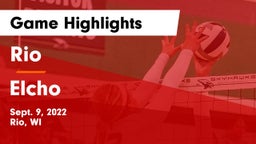 Rio  vs Elcho Game Highlights - Sept. 9, 2022