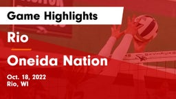 Rio  vs Oneida Nation  Game Highlights - Oct. 18, 2022
