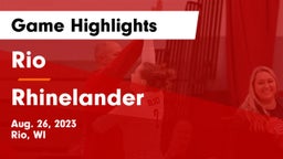 Rio  vs Rhinelander  Game Highlights - Aug. 26, 2023