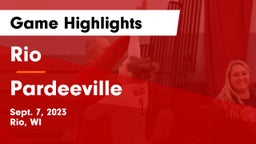 Rio  vs Pardeeville Game Highlights - Sept. 7, 2023