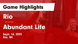Rio  vs Abundant Life Game Highlights - Sept. 16, 2023