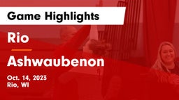 Rio  vs Ashwaubenon  Game Highlights - Oct. 14, 2023