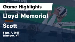 Lloyd Memorial  vs Scott  Game Highlights - Sept. 7, 2023