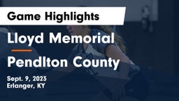 Lloyd Memorial  vs Pendlton County Game Highlights - Sept. 9, 2023