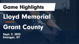 Lloyd Memorial  vs Grant County Game Highlights - Sept. 9, 2023