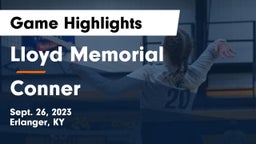 Lloyd Memorial  vs Conner  Game Highlights - Sept. 26, 2023