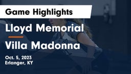 Lloyd Memorial  vs Villa Madonna  Game Highlights - Oct. 5, 2023
