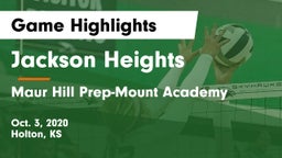 Jackson Heights  vs Maur Hill Prep-Mount Academy  Game Highlights - Oct. 3, 2020
