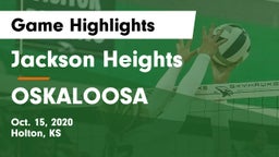 Jackson Heights  vs OSKALOOSA  Game Highlights - Oct. 15, 2020