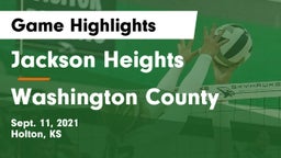 Jackson Heights  vs Washington County  Game Highlights - Sept. 11, 2021