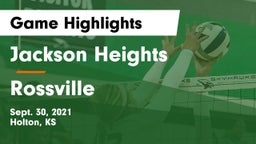 Jackson Heights  vs Rossville  Game Highlights - Sept. 30, 2021