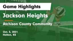 Jackson Heights  vs Atchison County Community  Game Highlights - Oct. 5, 2021