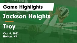 Jackson Heights  vs Troy  Game Highlights - Oct. 6, 2022
