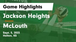 Jackson Heights  vs McLouth  Game Highlights - Sept. 5, 2023