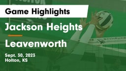 Jackson Heights  vs Leavenworth  Game Highlights - Sept. 30, 2023