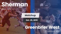 Matchup: Sherman  vs. Greenbrier West  2019