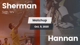 Matchup: Sherman  vs. Hannan  2020