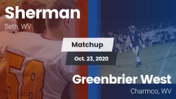 Matchup: Sherman  vs. Greenbrier West  2020