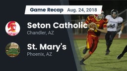 Recap: Seton Catholic  vs. St. Mary's  2018