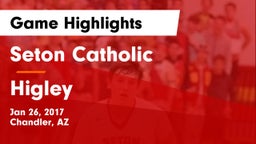 Seton Catholic  vs Higley Game Highlights - Jan 26, 2017