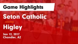Seton Catholic  vs Higley Game Highlights - Jan 12, 2017