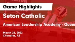 Seton Catholic  vs American Leadership Academy - Queen Creek Game Highlights - March 22, 2022