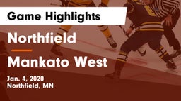 Northfield  vs Mankato West  Game Highlights - Jan. 4, 2020