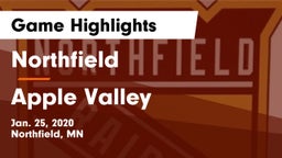 Northfield  vs Apple Valley  Game Highlights - Jan. 25, 2020
