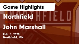 Northfield  vs John Marshall  Game Highlights - Feb. 1, 2020