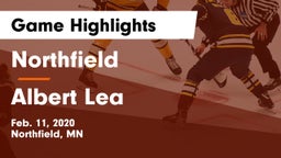 Northfield  vs Albert Lea  Game Highlights - Feb. 11, 2020