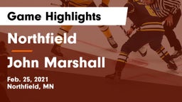 Northfield  vs John Marshall  Game Highlights - Feb. 25, 2021