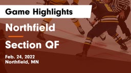 Northfield  vs Section QF Game Highlights - Feb. 24, 2022