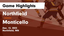 Northfield  vs Monticello  Game Highlights - Dec. 12, 2023