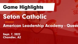 Seton Catholic  vs American Leadership Academy - Queen Creek Game Highlights - Sept. 7, 2022