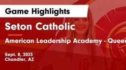 Seton Catholic  vs American Leadership Academy - Queen Creek Game Highlights - Sept. 8, 2023