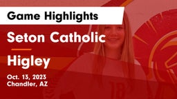 Seton Catholic  vs Higley  Game Highlights - Oct. 13, 2023