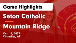Seton Catholic  vs Mountain Ridge  Game Highlights - Oct. 13, 2023