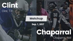 Matchup: Clint  vs. Chaparral  2017