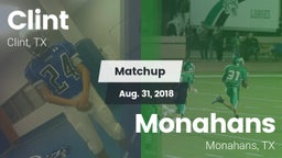 Matchup: Clint  vs. Monahans  2018