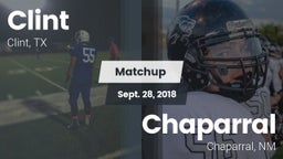 Matchup: Clint  vs. Chaparral  2018