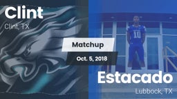 Matchup: Clint  vs. Estacado  2018