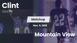 Matchup: Clint  vs. Mountain View  2018