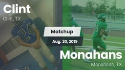 Matchup: Clint  vs. Monahans  2019