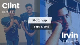 Matchup: Clint  vs. Irvin  2019