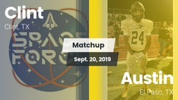 Matchup: Clint  vs. Austin  2019