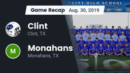 Recap: Clint  vs. Monahans  2019